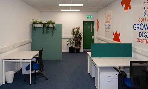 work-space-flexi-desks-500x300 Flexi desk with brand new desk and operator chair, free parking in Balbriggan, north Dublin